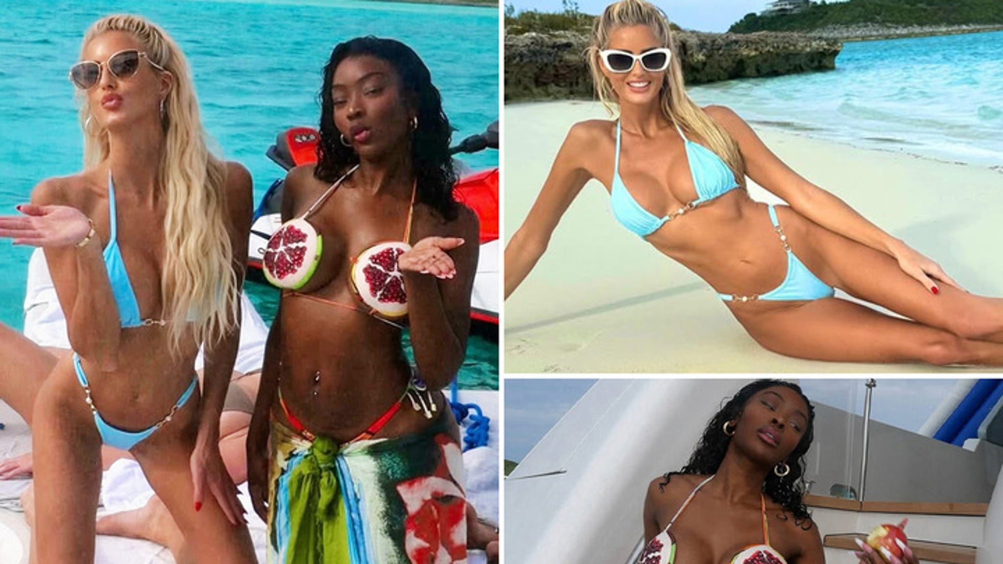 Best friends Emma Hernan and Chelsea Lazkani are heating up the Bahamas