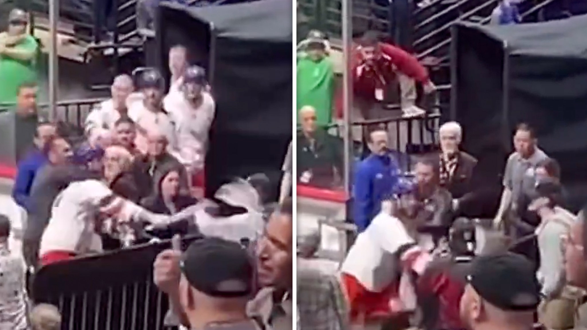 National Lacrosse League player attacks fans after game, wild video