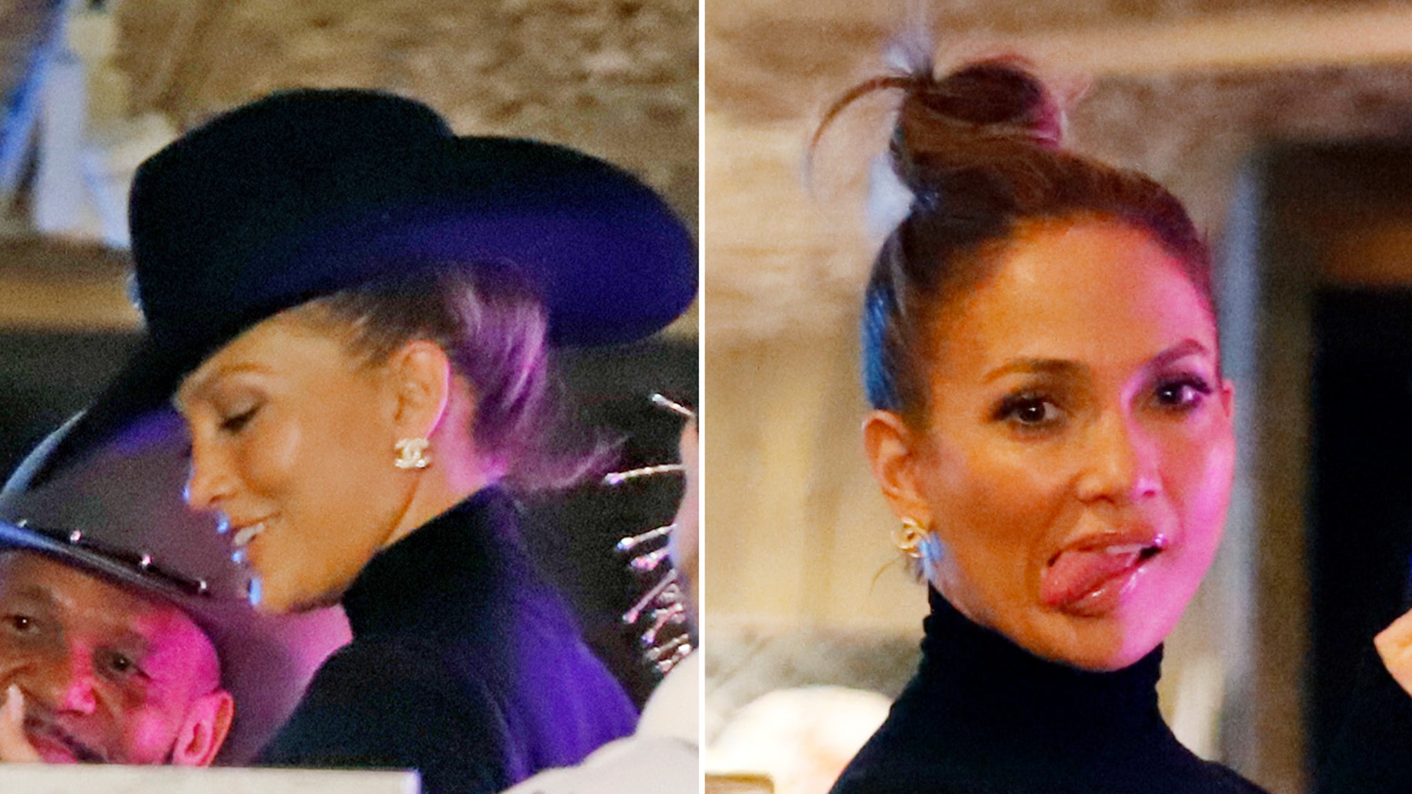 Jennifer Lopez has a lot of fun with friends at the Aspen Bar, including Kevin Costner