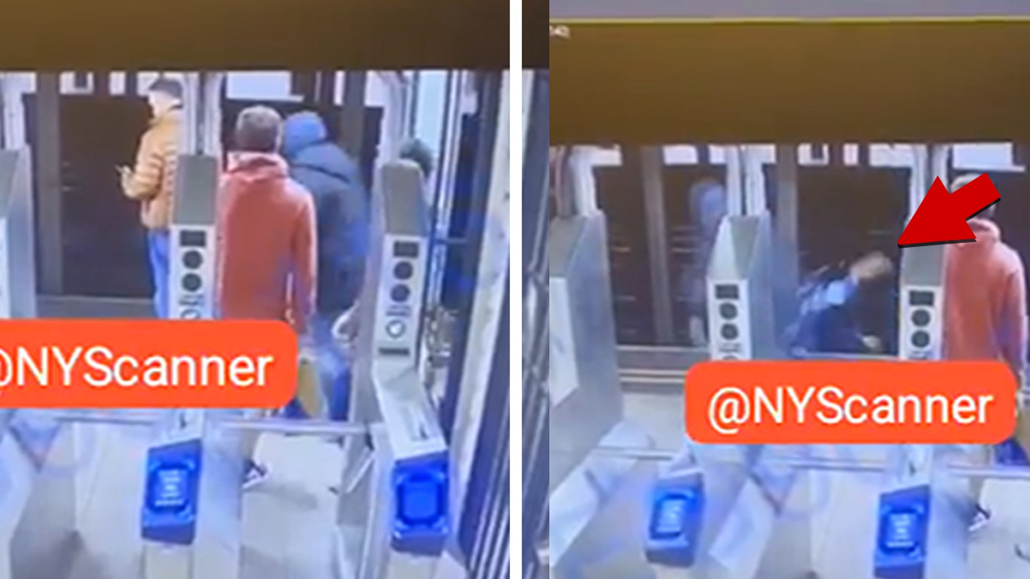 Man thrown in front of NYC subway, video shows