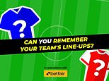 PLAYING TEAM SHEET: Can you name the Arsenal team that was beaten by Coventry on Boxing Day 1999?