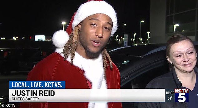 Kansas City Chiefs star Justin Reid gives local mom a new car as a Christmas gift