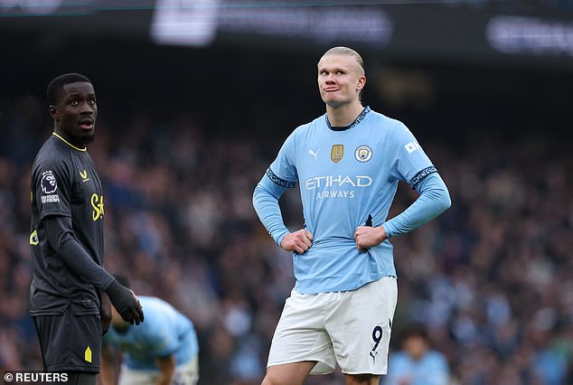 Man City 1-1 Everton: Erling Haaland misses penalty as champions' miserable run continues