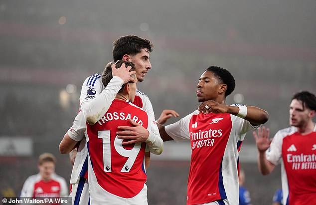 Arsenal 1-0 Ipswich: Gunners close gap at the top and move up to second place in the Premier League thanks to Kai Havertz's first-half goal