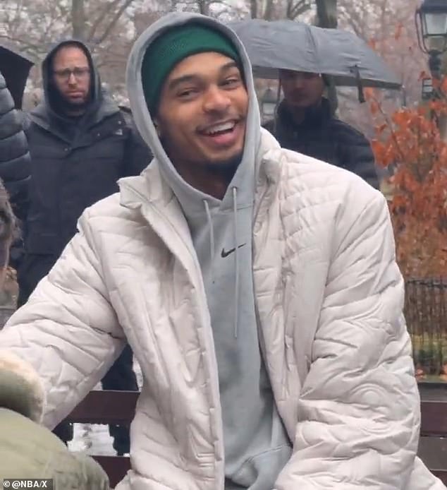 Alien in the Big Apple: Victor Wembanyama spotted playing chess in a New York City park after the Nets game