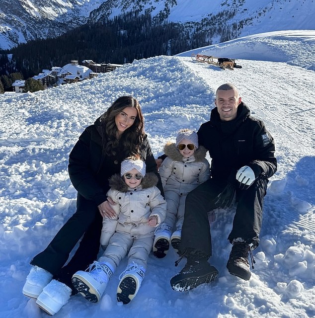 Granit Xhaka shows off a stunning new haircut as the former Arsenal star makes the most of the festive downtime by hitting the ski slopes with his family.