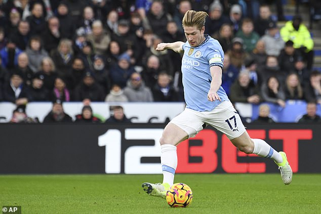 Gary Neville criticizes Kevin De Bruyne for “trying to rip off the referee” in Manchester City's clash with Leicester – and insists the midfielder “should have been booked” after going down in the penalty area.