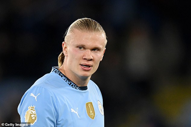 'Something happens': Fans left shocked as Manchester City star Erling Haaland swears in post-match interview after win against Leicester