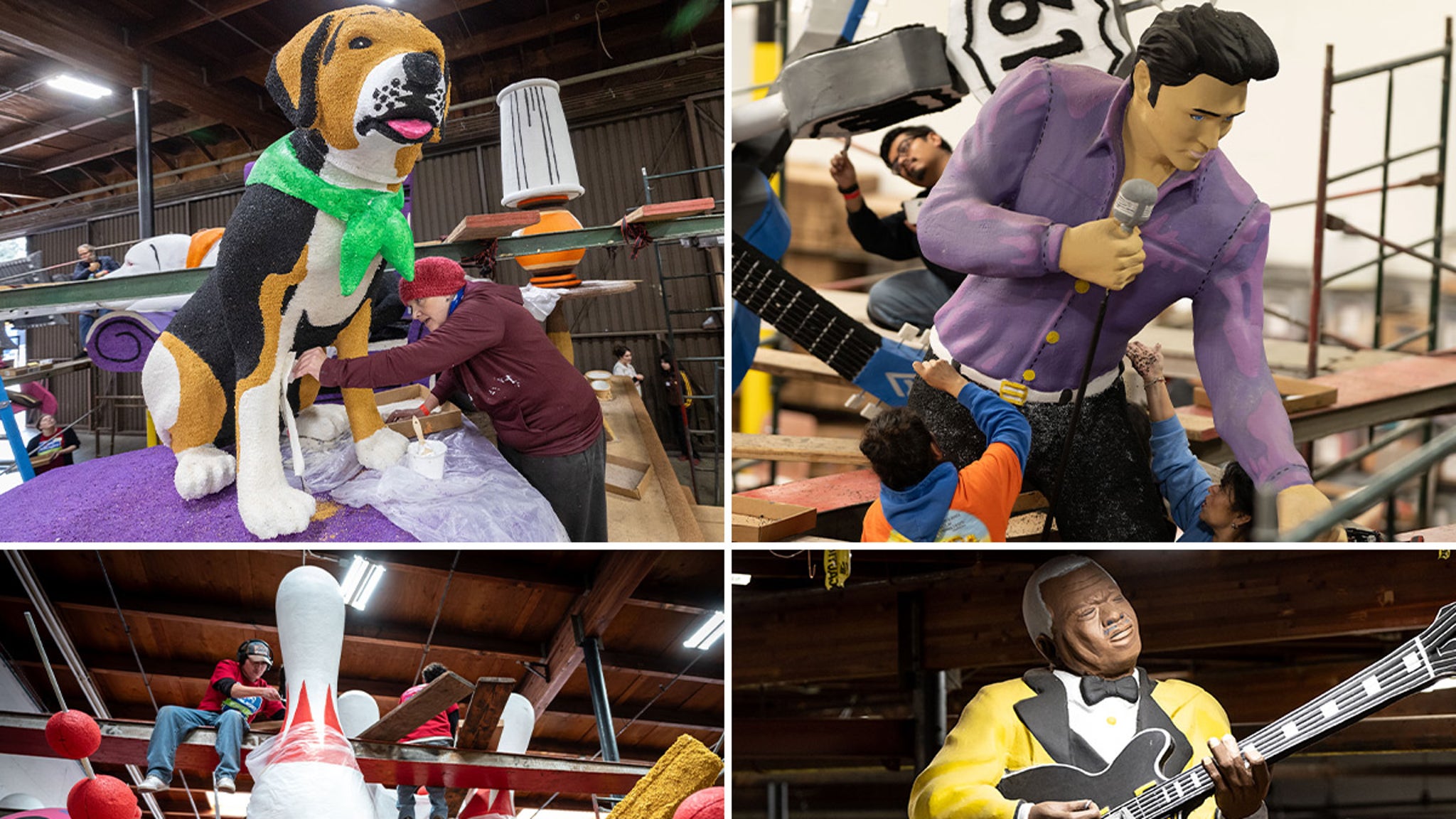 The Rose Parade has no thorns, the floats look ready for New Year