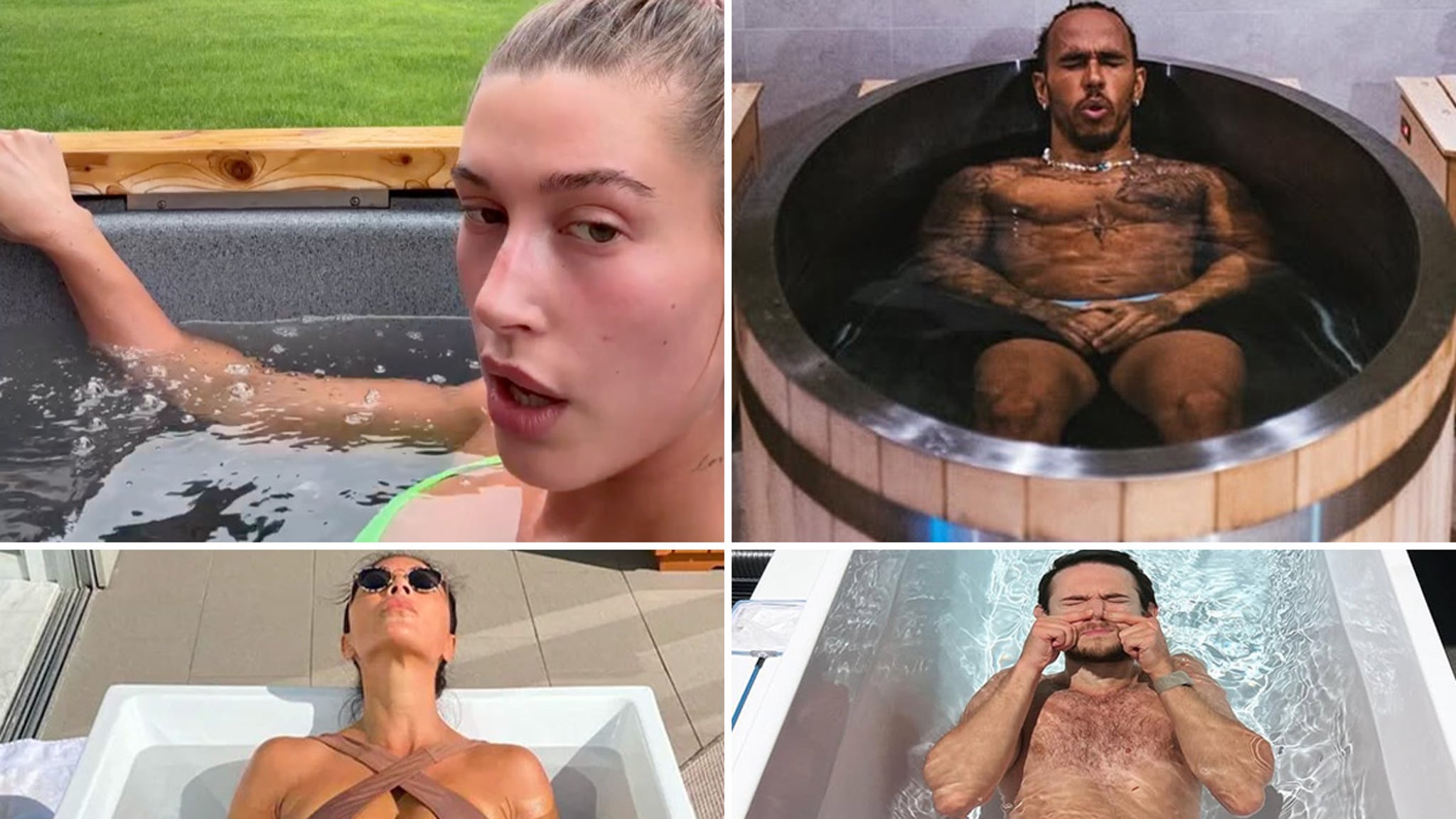 Hailey Bieber and other hot celebrities cool off in cold swim shorts