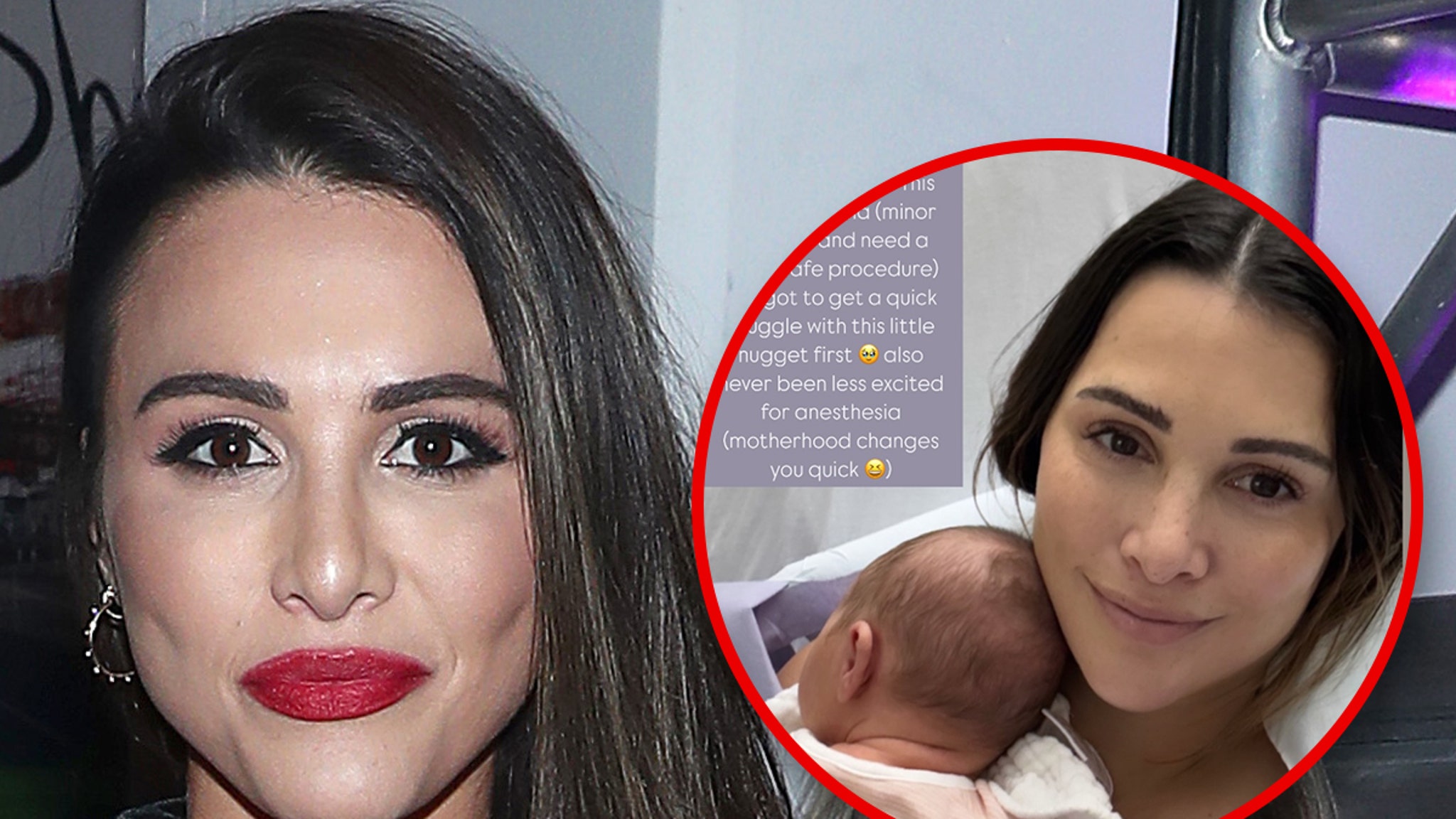 “Bachelorette” star Andi Dorfman was hospitalized a few days after giving birth