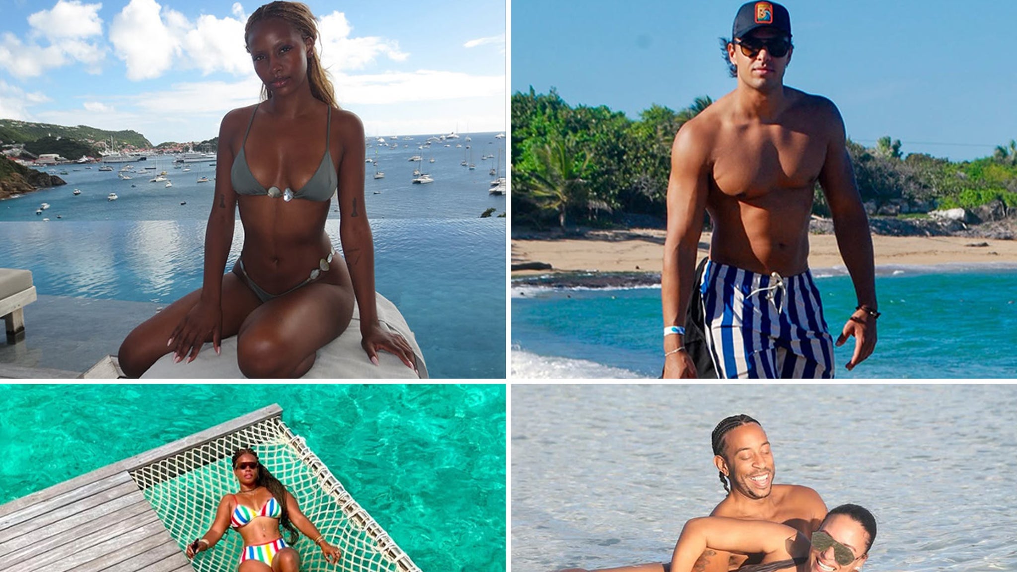 Celebrities are washing away in 2024 by vacationing at the beach