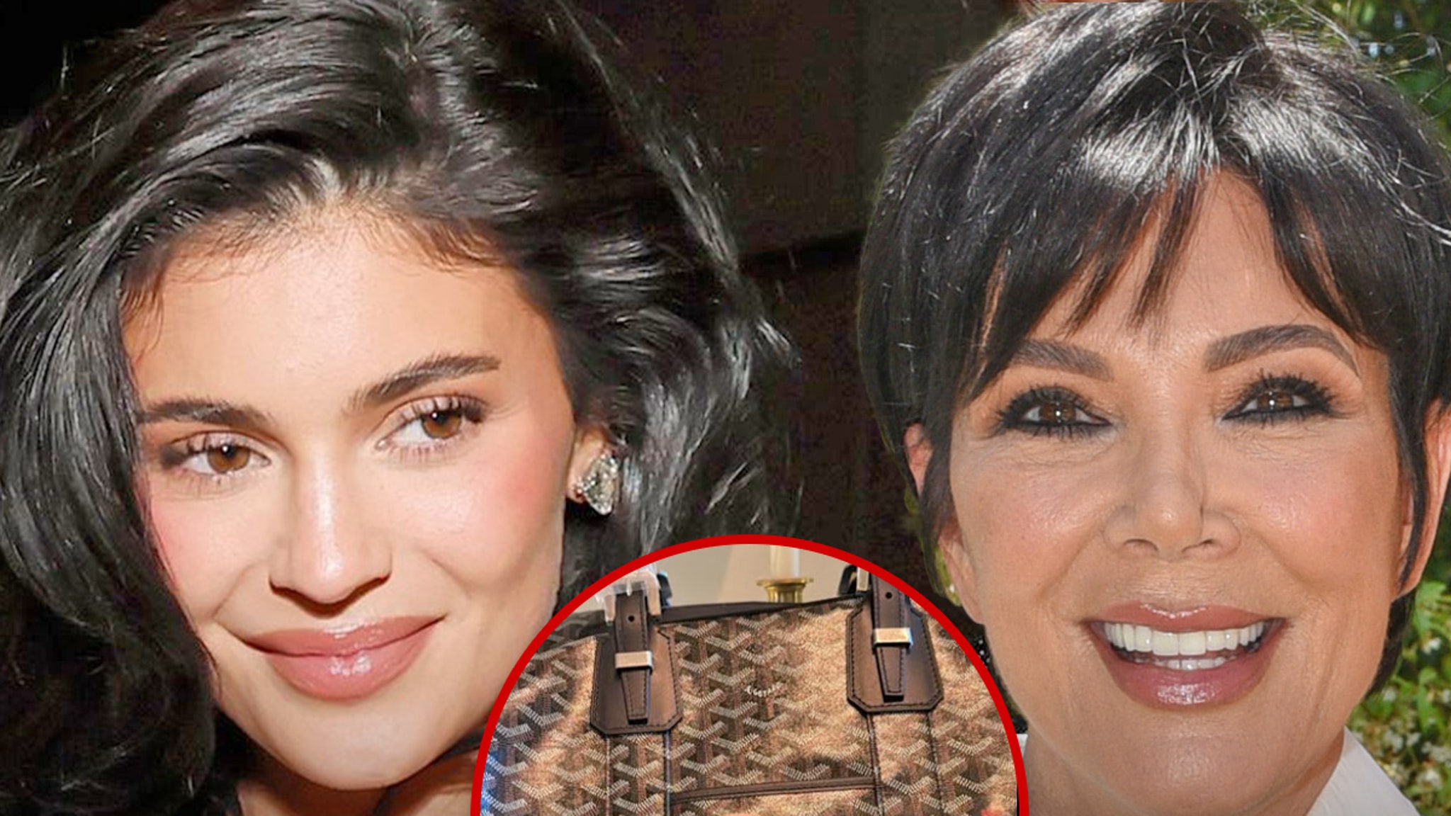 Kylie Jenner gives Kris a custom bag with retro photos of a famous family