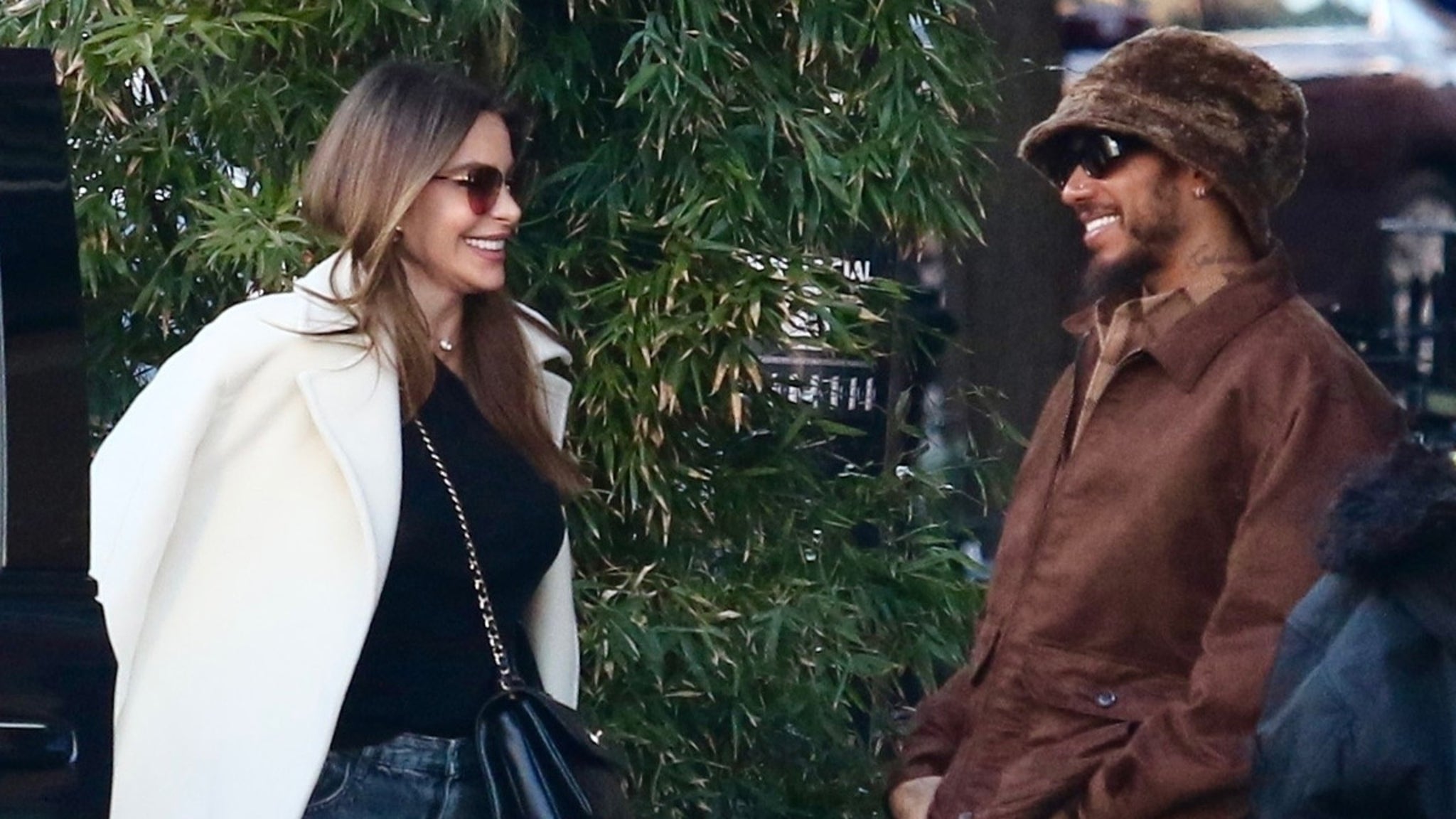 Sofia Vergara and Lewis Hamilton flirt after a two-hour lunch in New York