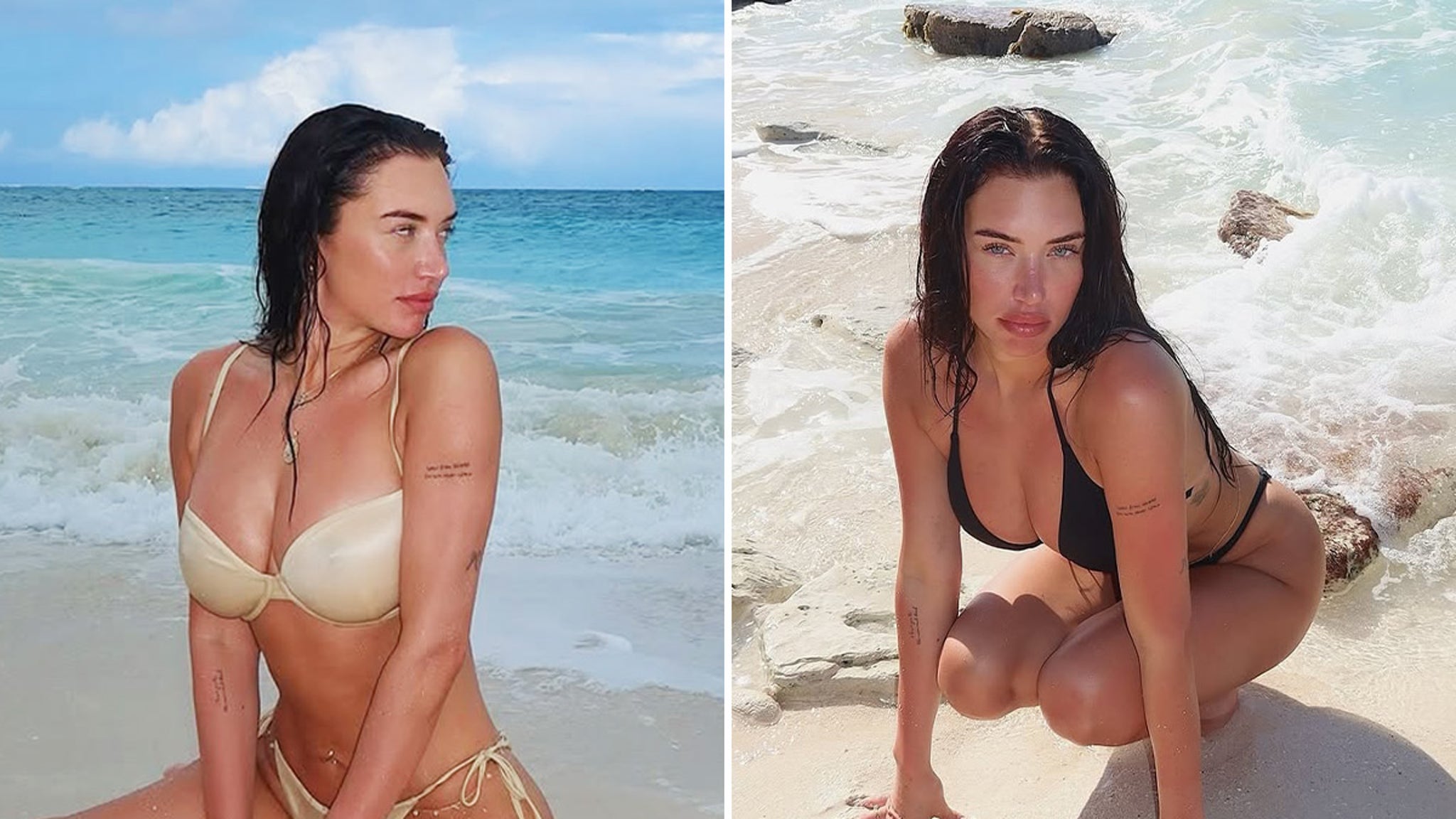 Stassie Karanikolaou shows some heavy skin on Turks and Caicos Vacay