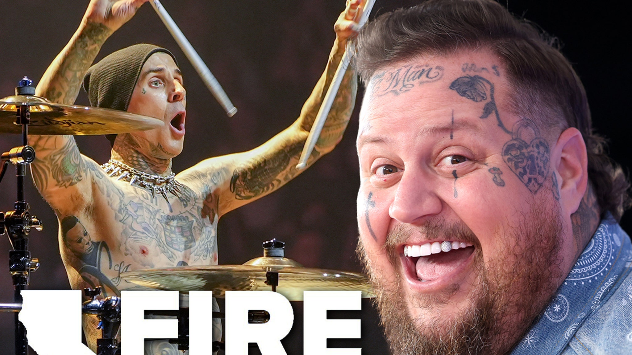 Travis Barker to perform with Jelly Roll in the Fireaid concert