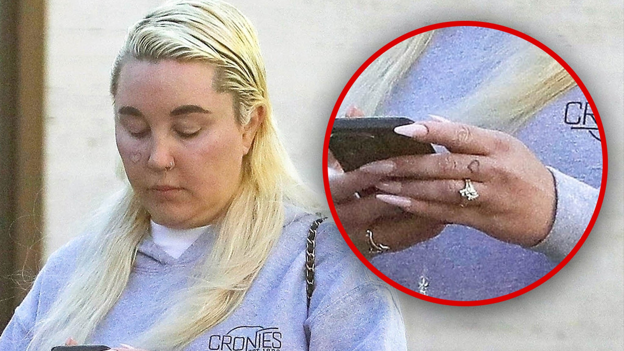 Amanda Bynes does not engaged, despite the striking ring on this finger