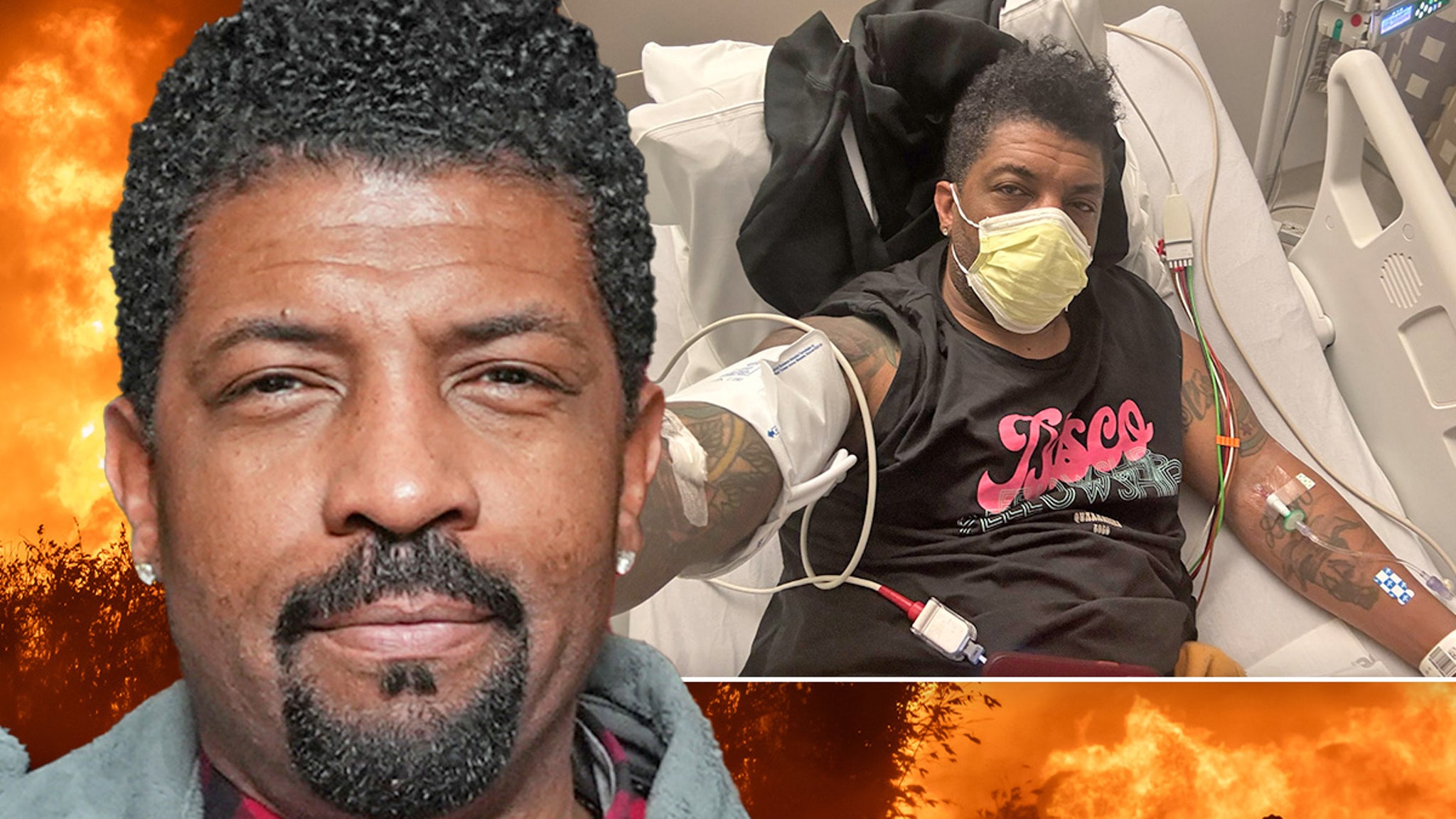 Comedian Deon Cole has been released from the hospital and must be evacuated home immediately