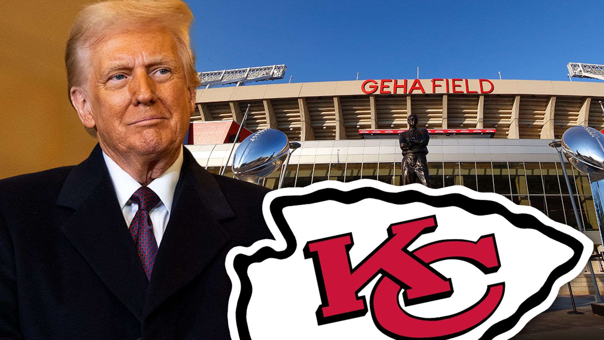 Donald Trump congratulates the Chiefs after the AFC championship win