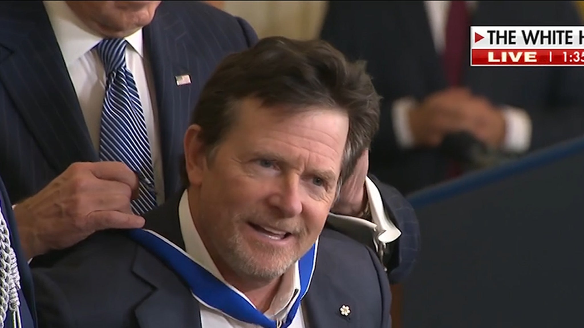 Michael J. Fox was awarded the Presidential Medal of Freedom in an emotional ceremony