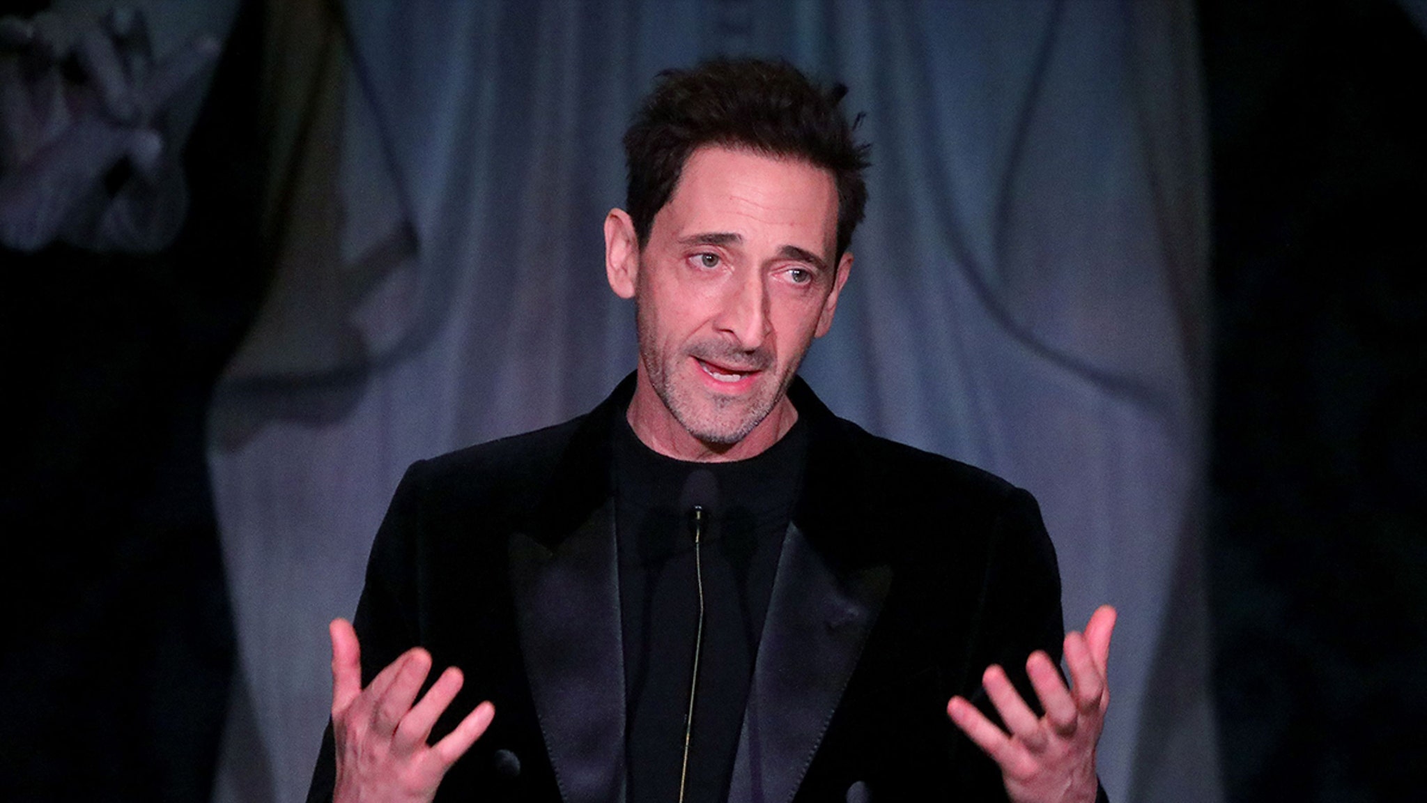 Adrien Brody in Tears, struggles to celebrate award amid LA wildfires