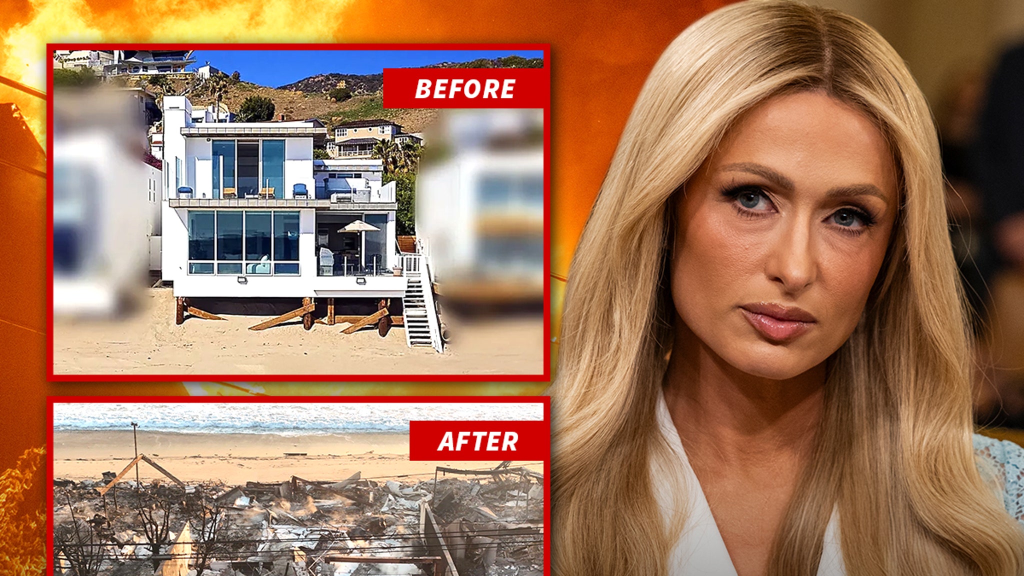 Paris Hilton Returns to Burnt Malibu House for Stunning Ruins Tour