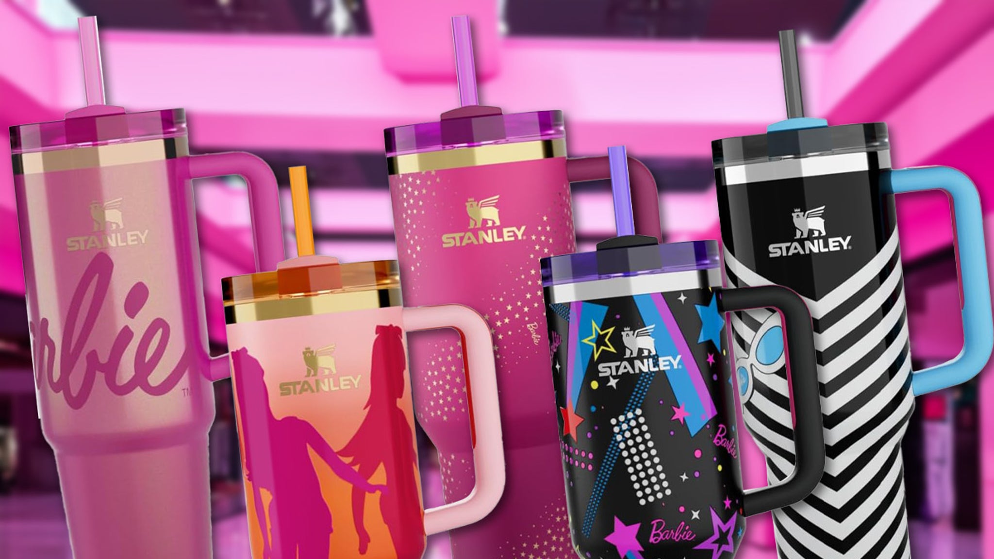 You can buy Barbie x Stanley drinking glasses now