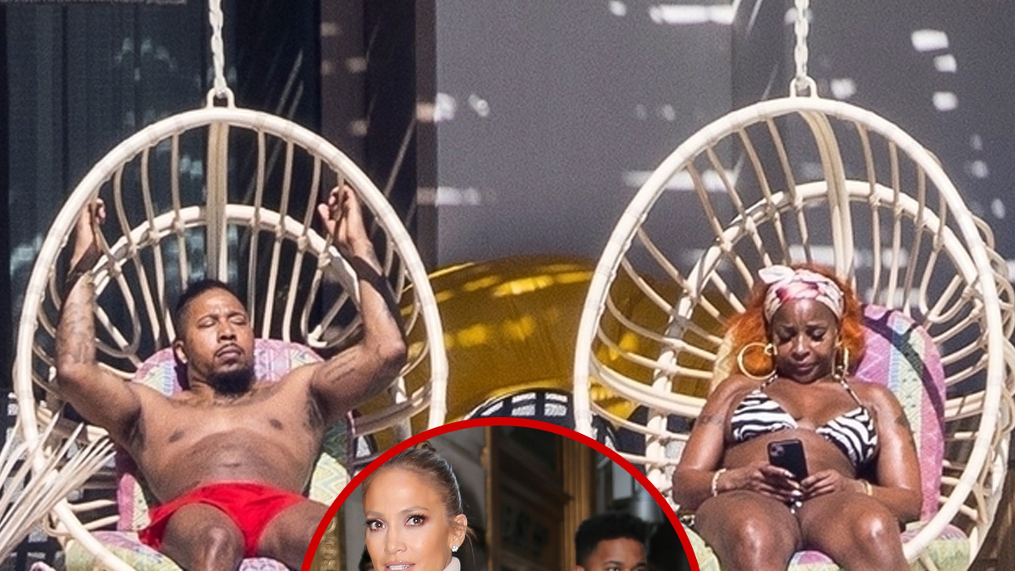 Mary J. Blige rocks a bikini while on vacation with Jennifer Lopez's ex-bodyguard