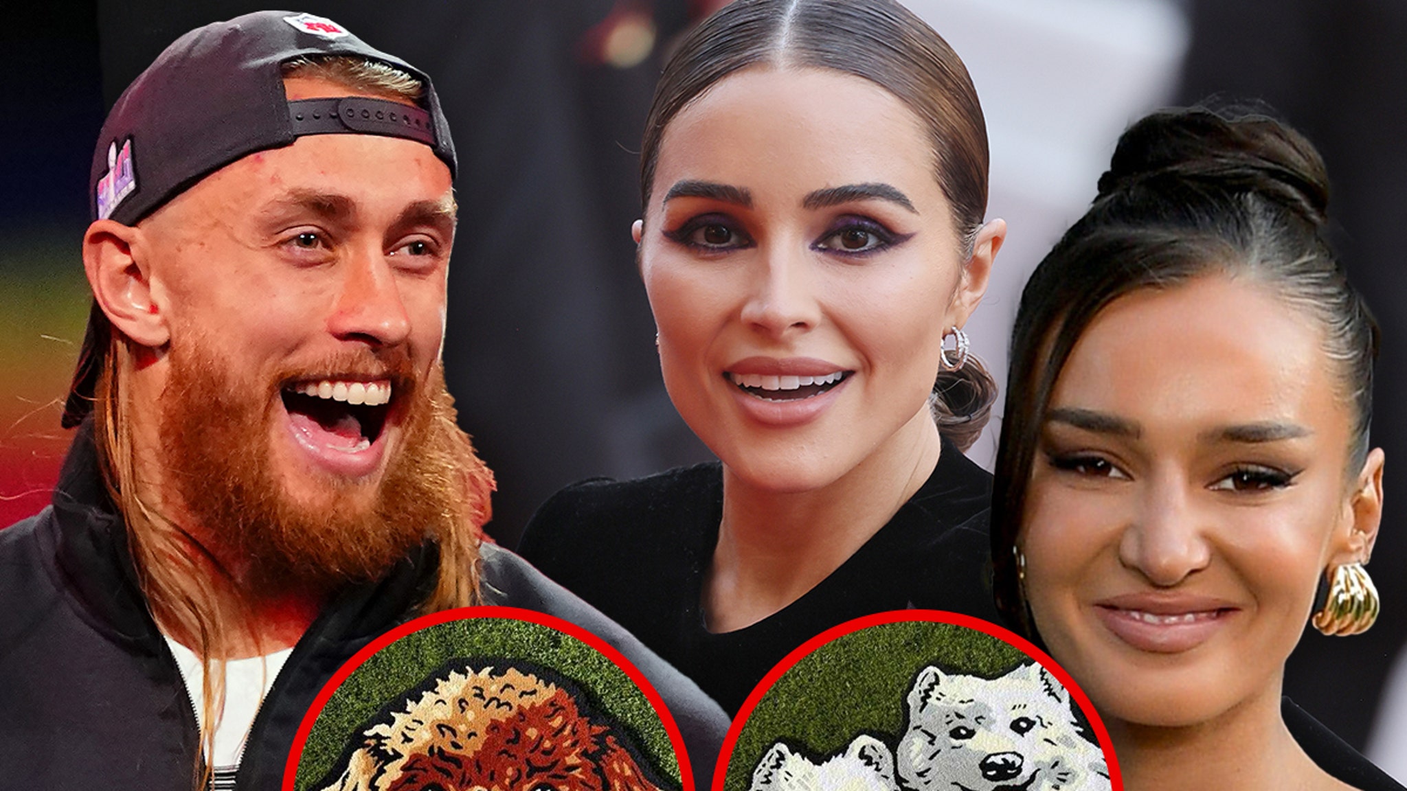 George Kittle Gifts 49ers WAGs Olivia Culpo, Kristin Juszczyk Personalized Pet Rugs