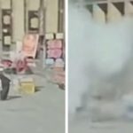 Sewer explosion sends boys flying in China, video