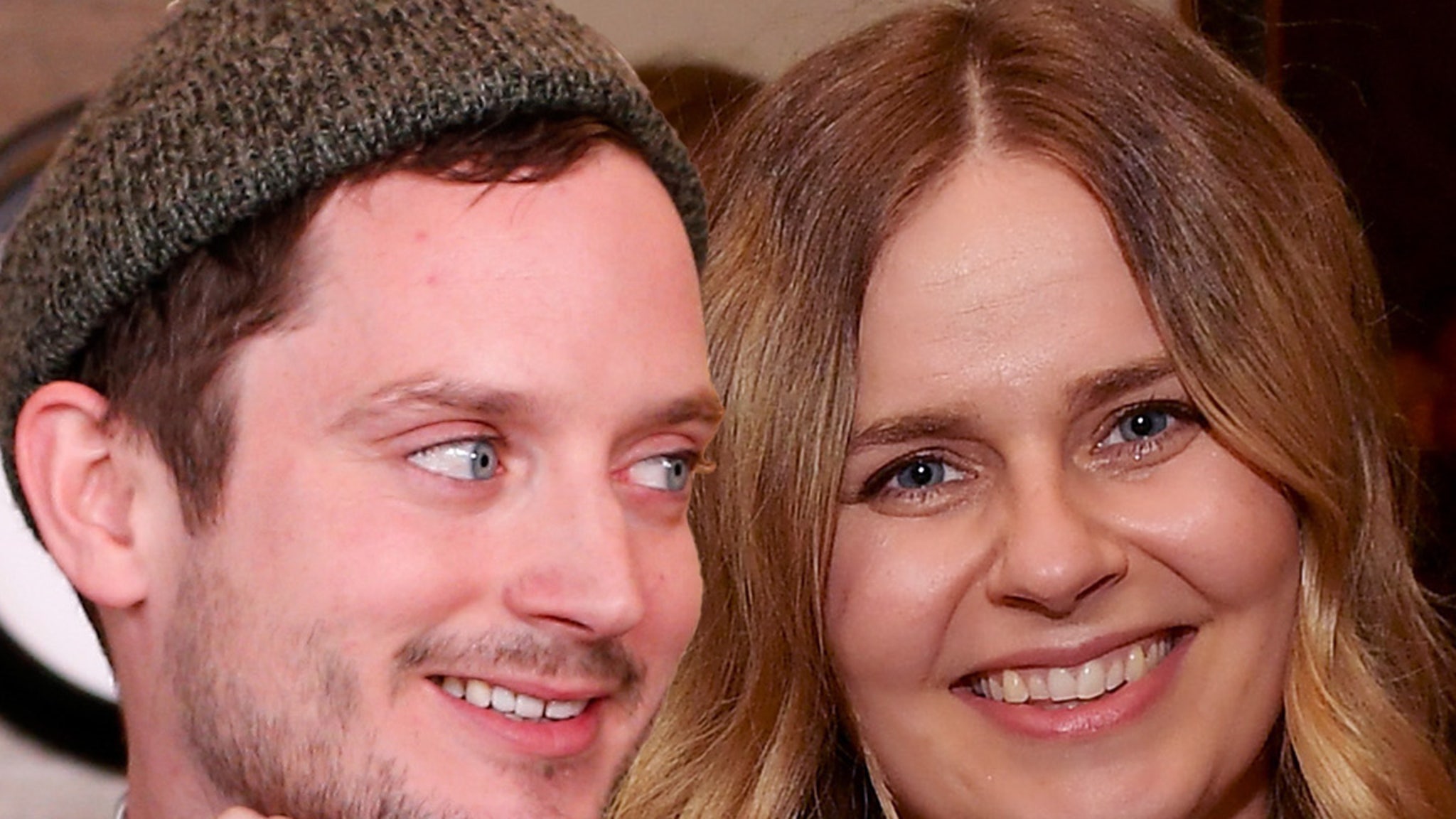 Elijah Wood hints that he is married and is “grateful for my wife.”