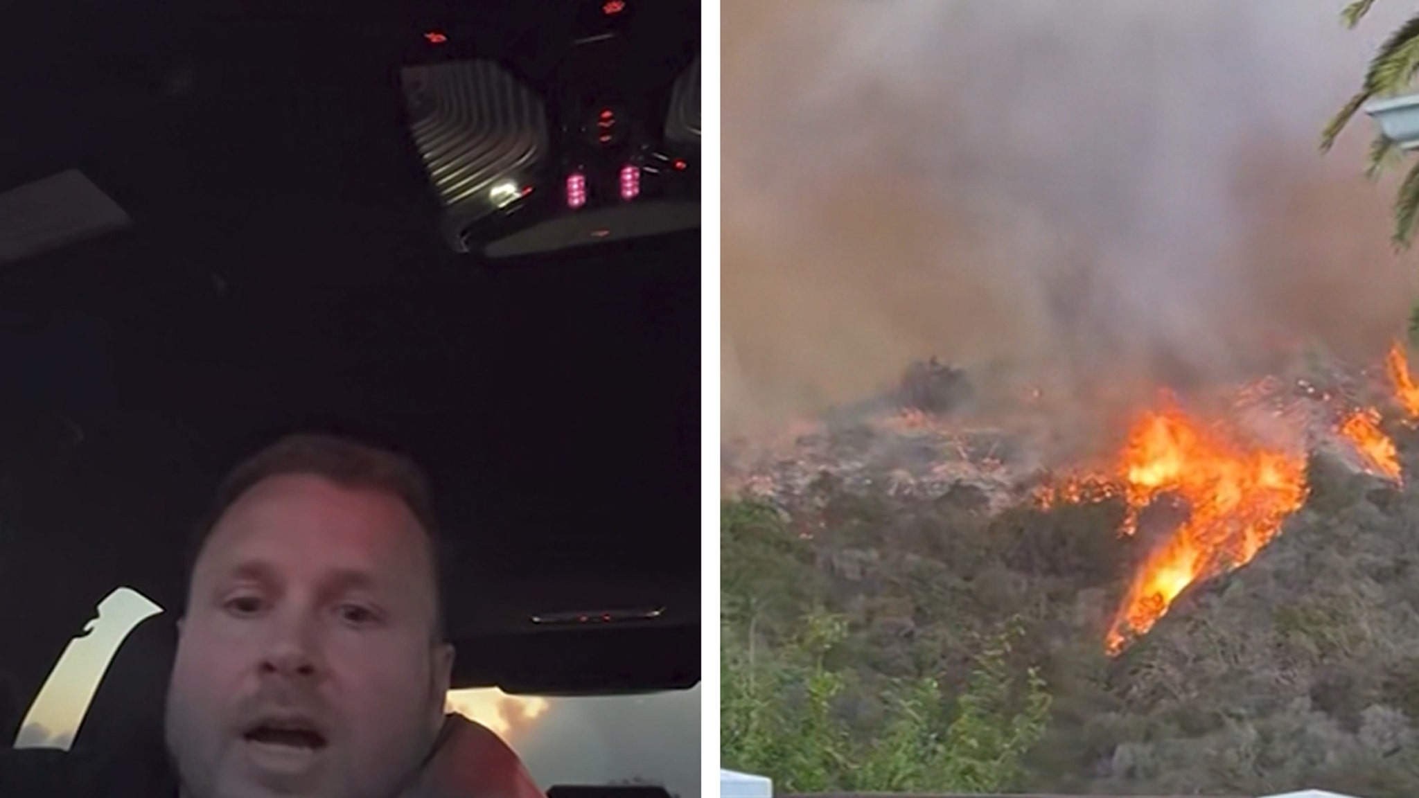 Spencer Pratt posts a video of himself watching his house go up in flames