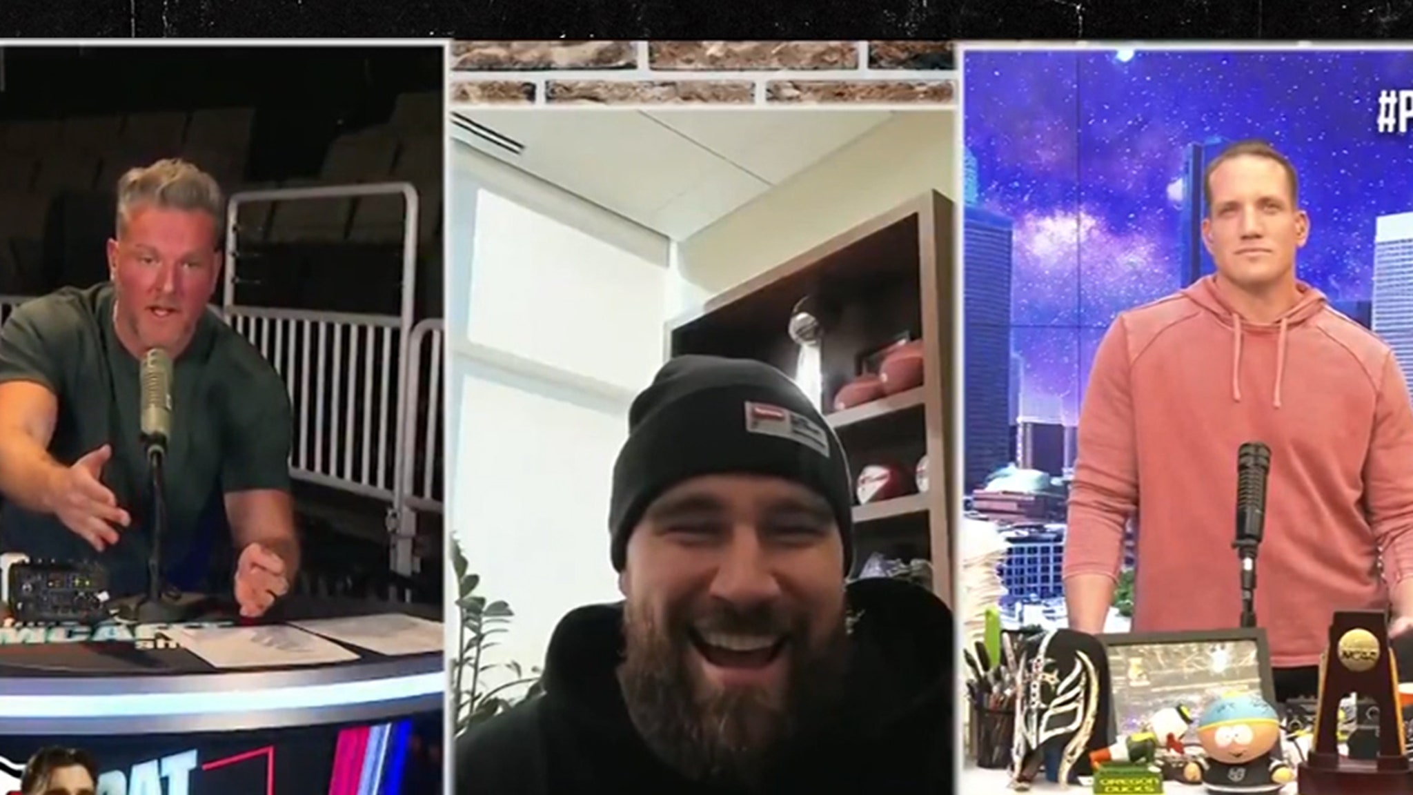 Travis Kelce drops the Taylor Swift allusion in the interview