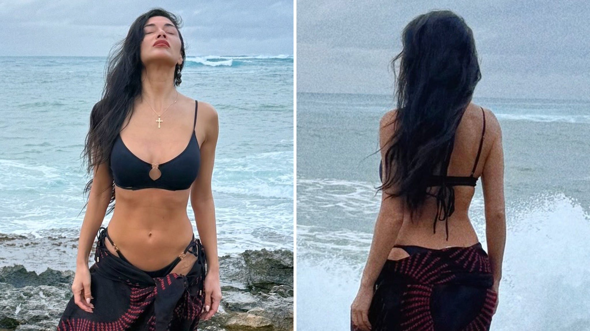 Nicole Scherzinger heats up Hawaii in a tiny bikini & sarong