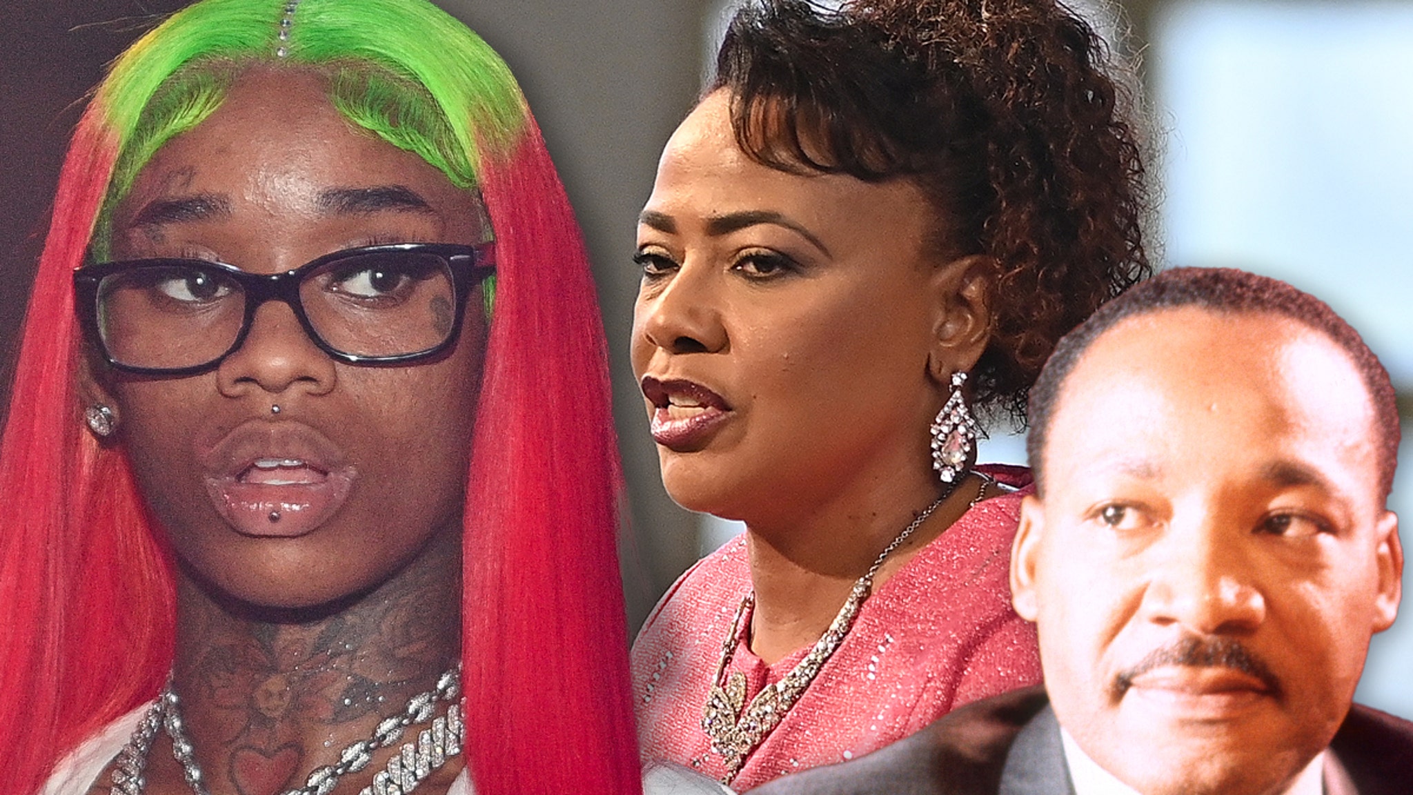 Sexyy Red gets beaten up by MLK Jr.'s daughter Bernice over AI image