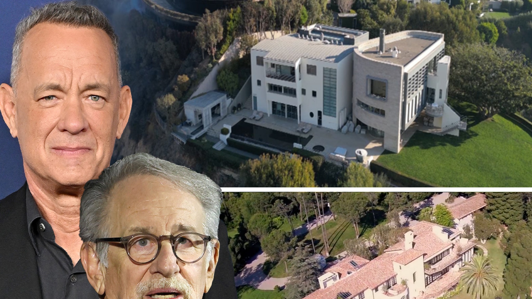 Tom Hanks and Steven Spielberg's Houses Spared by Fire.