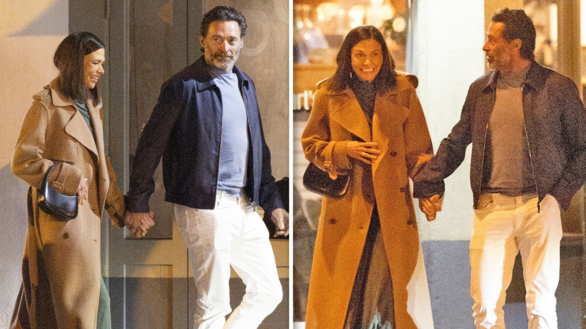 Hugh Jackman and Sutton Foster make it official with hand-in-hand date night