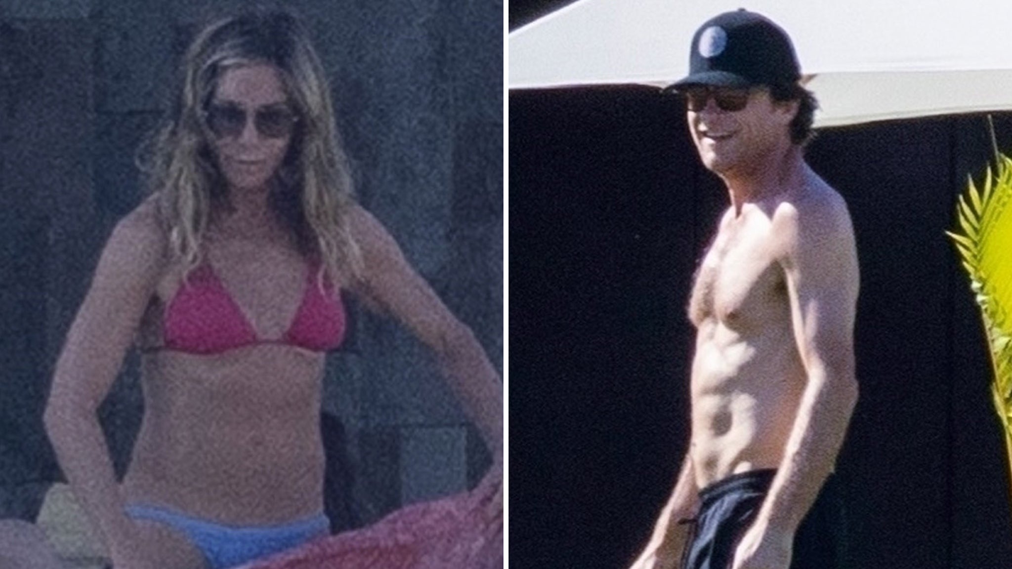 Bikini-clad Jennifer Aniston and her best friend Jason Bateman enjoy a vacation in Cabo