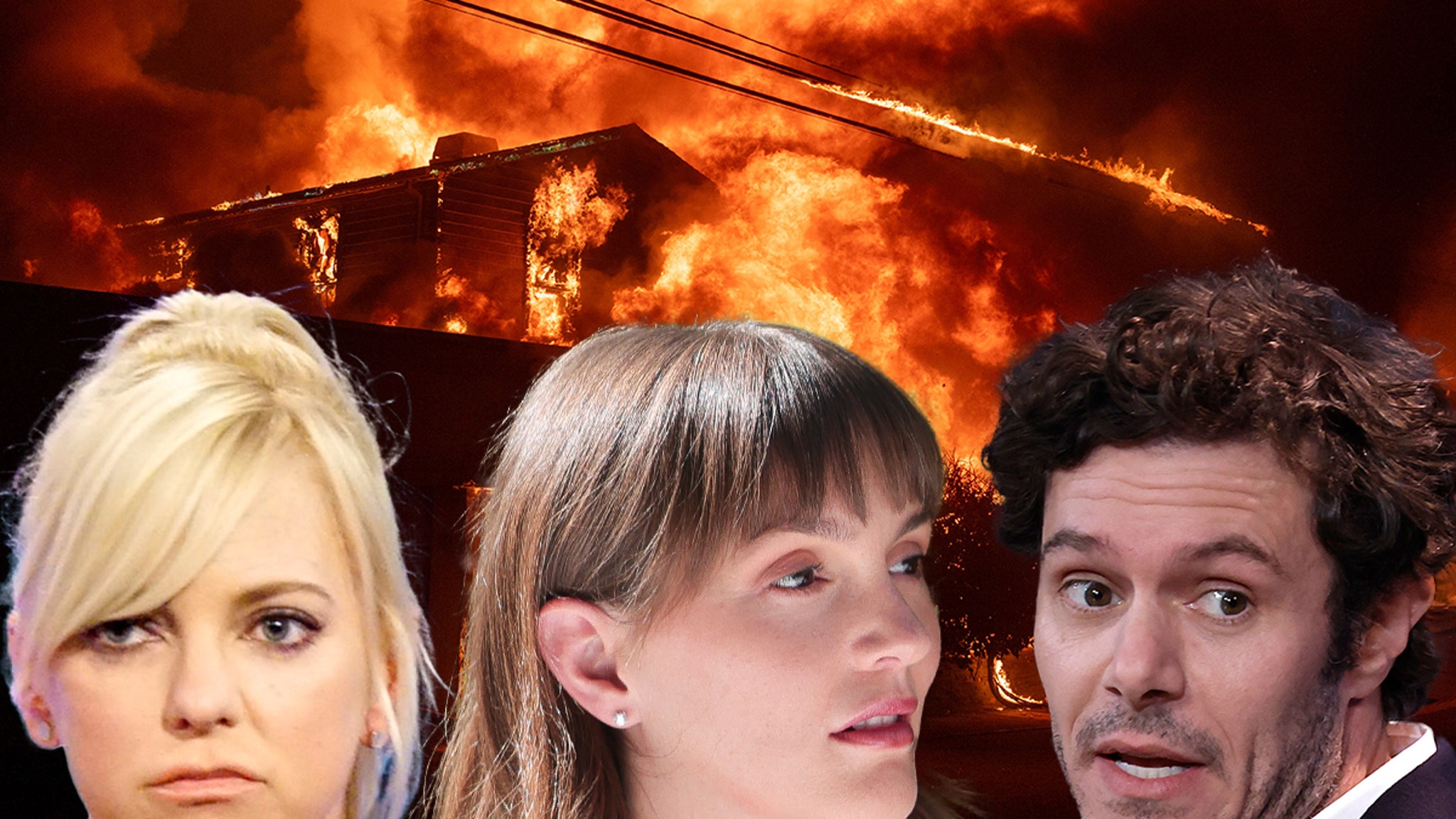 Anna Faris, Adam Brody and Leighton Meester lose homes in a wildfire in Pacific Palisades