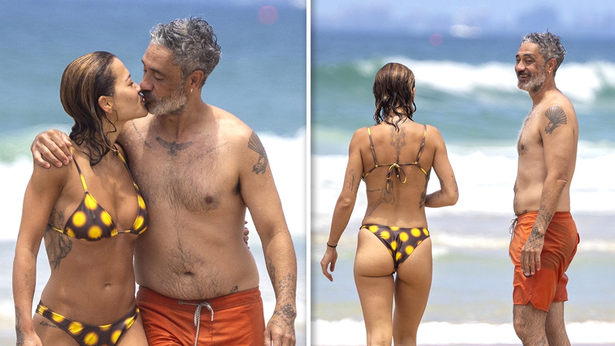 Rita Ora and Taika Waititi Pack on the PDA during the Gold Coast short vacation