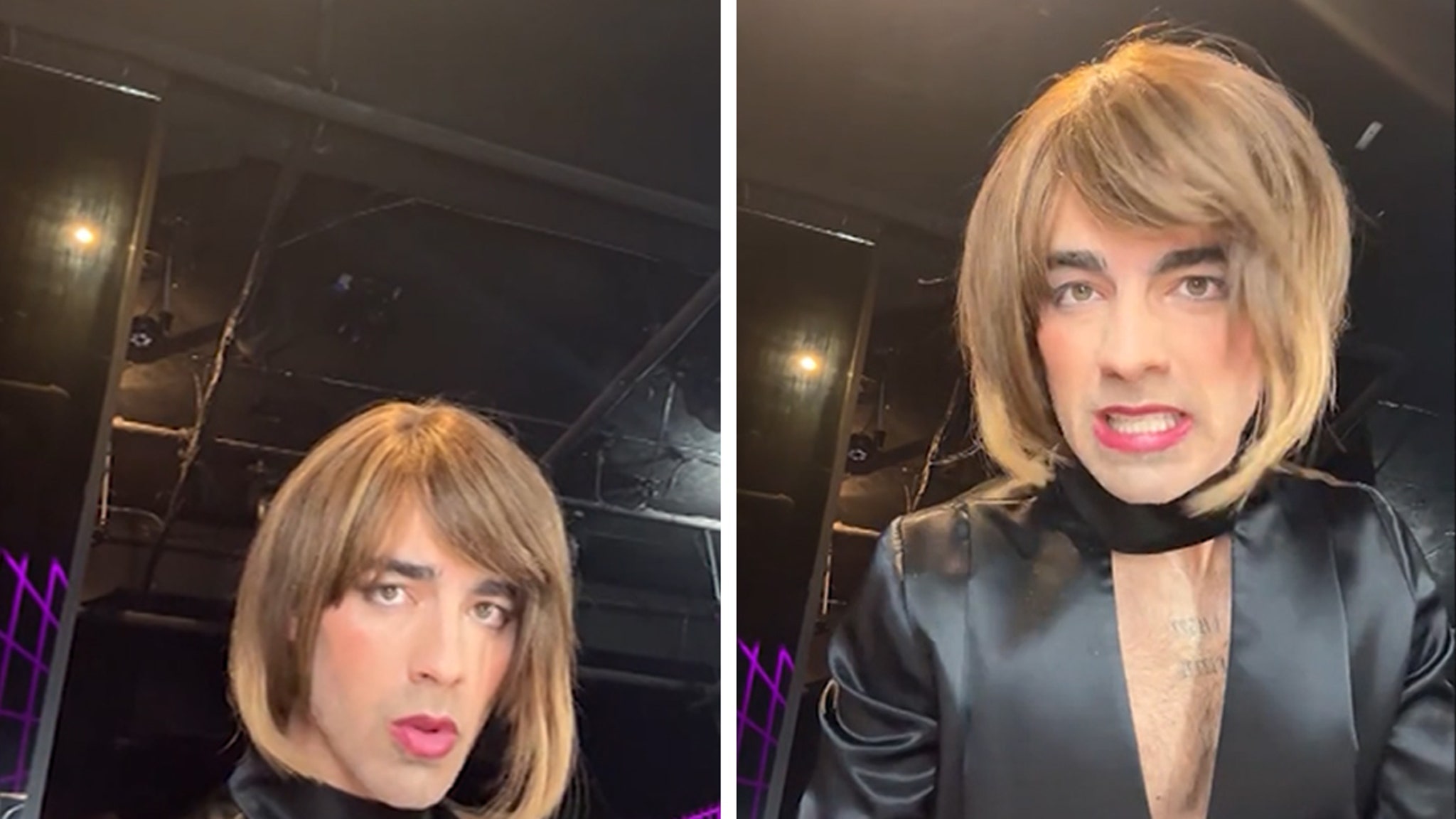 Joe Jonas goes into drag in a hilarious TikTok clip full of glamour