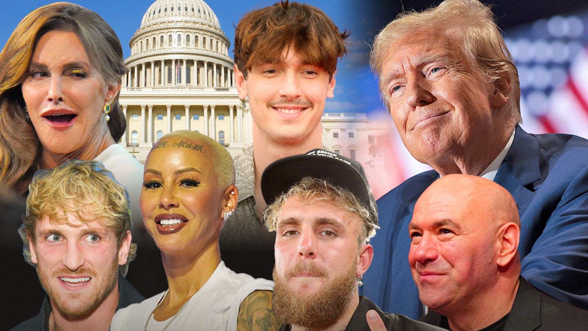 Logan and Jake Paul, Theo Von and other celebrities attend Trump's inauguration