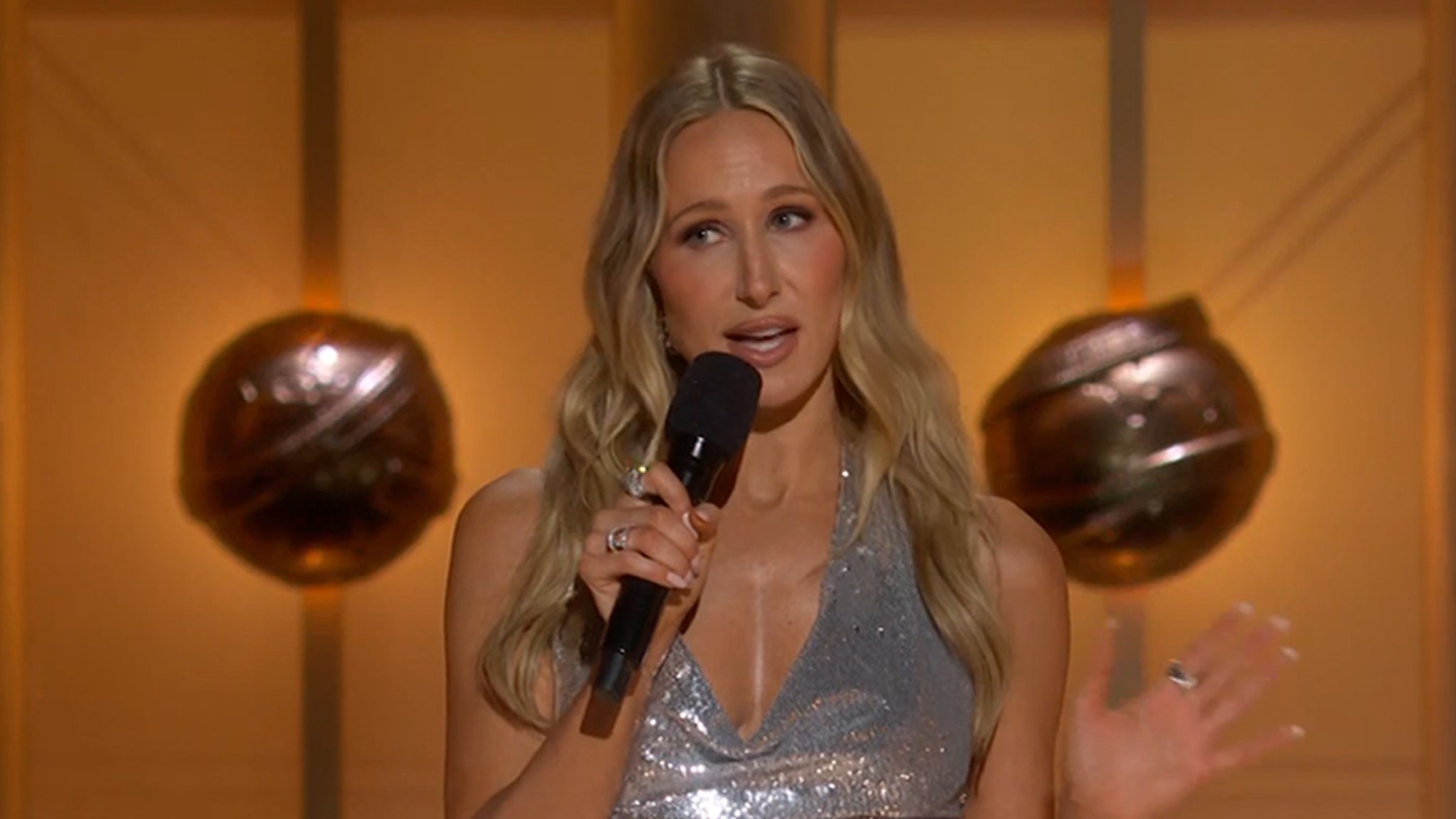 Nikki Glaser jokes that the Golden Globes after-party won't be as good if Diddy is in prison