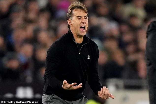 West Ham SACK Julen Lopetegui – with Graham Potter set to take control with the team stuck in 14th place and Michail Antonio and Jarrod Bowen injured