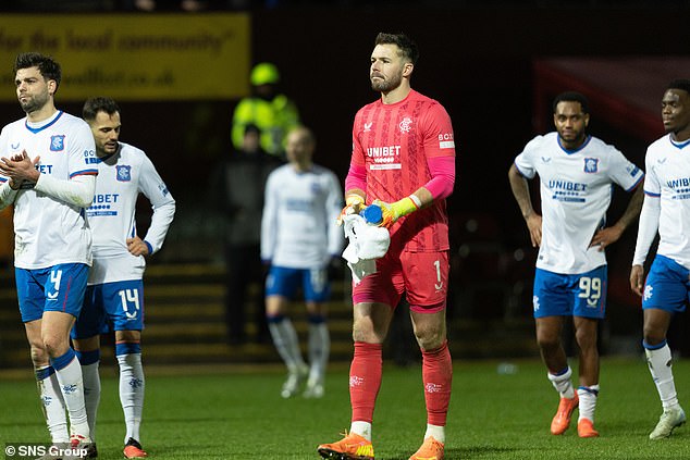 More misfortune for Rangers as goalkeeper Jack Butland is ruled out of the Old Firm clash after being admitted to hospital.