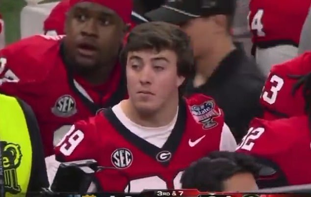 Dave Portnoy criticizes Georgia player for his comical collision with an official during the Sugar Bowl