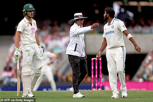 Australian youngster Sam Konstas was involved in an intense clash with Indian captain Jasprit Bumrah during the explosive finish to the first day of the fifth Test.