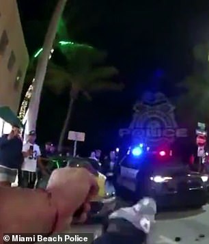 Bodycam footage shows shocking moment Olympic sprint star Fred Kerley is Tasered after 'trying to fight police' in Miami