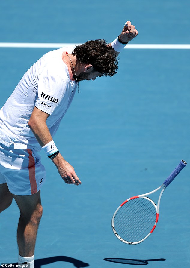 Watch the shocking moment Cam Norrie loses his cool and hits a fan with his racket, while the fan has a very unexpected reaction.