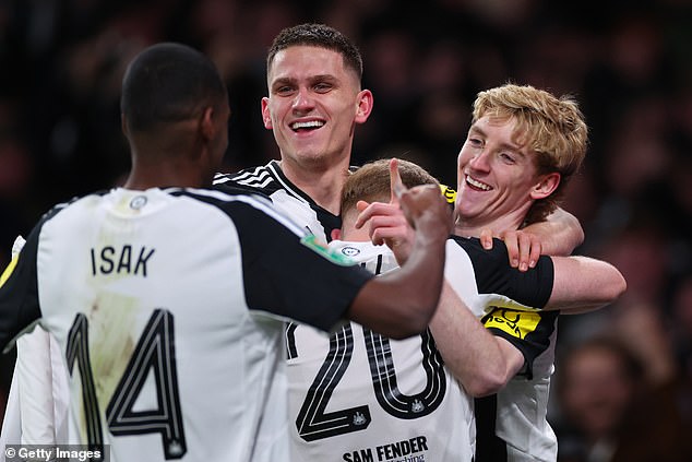 Arsenal 0-2 Newcastle: Magpies shock Gunners in first leg of Carabao Cup semi-final, as Alexander Isak and Anthony Gordon attack to give them invaluable lead in tie